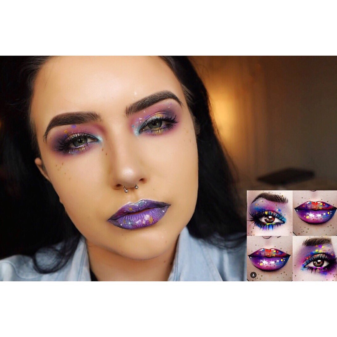 Megan94__'s tweet photo. Latest look posted over on the gram 🎨 Milk1422 inspired, using forever my face, the @SOSU_BySJ Sara lashes 👌🏼 #FaceChartMakeup #ABHBrows https://t.co/aPel38hnaI