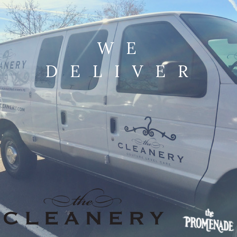 promenadeabq's tweet photo. Don't forget that @TheCleaneryABQ The Cleanery- Albuquerque Couture Level Care is able to deliver to your door! #promenadeABQ #TheCleanery https://t.co/I8lEvoBmL7