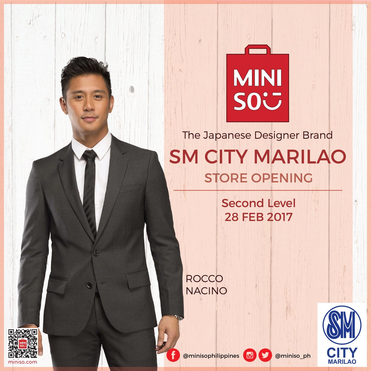 Catch <a href="/nacinorocco/">Rocco Nacino</a> &amp; <a href="/sanya_lopez/">Sanya Lopez</a> at our SM City Marilao store opening tomorrow, Feb. 28, 2017 (10AM) on the 2nd Floor! <3 #MinisoPh