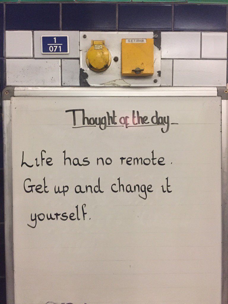 Oval_station's tweet photo. Monday 27th February Thought Of The Day From Oval &amp; Clapham North Stations https://t.co/B1ErNmzGZa