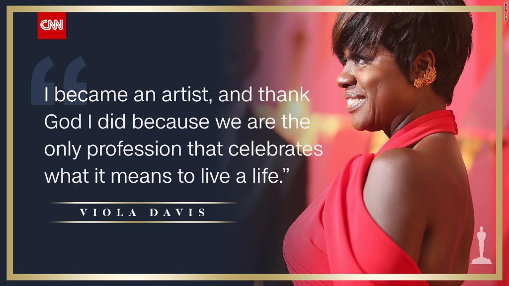CNNent's tweet photo. What a speech @violadavis! Follow along with our #Oscars live blog: https://t.co/6rFhTbPYMK https://t.co/Sg973iHuXn