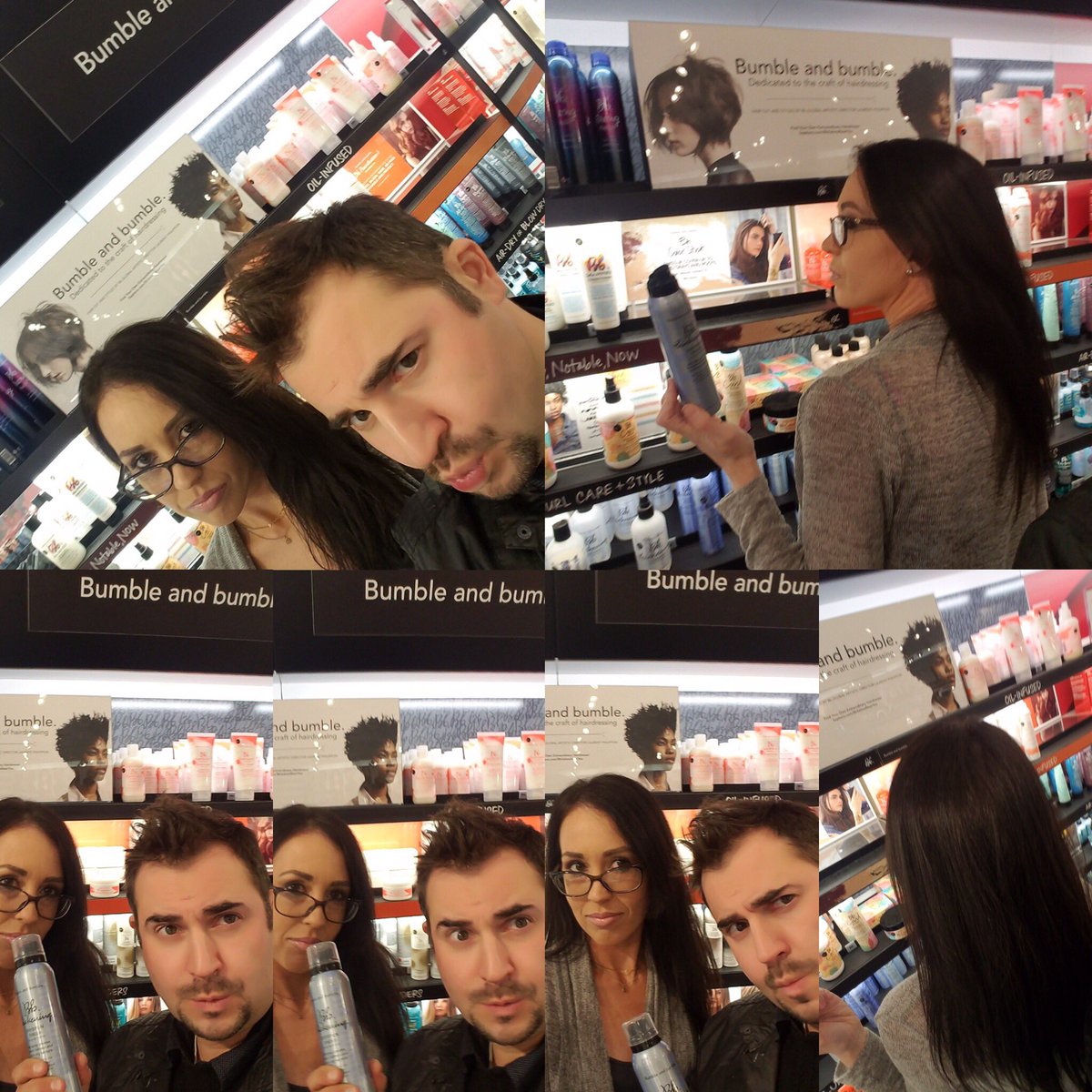 nicollelynn_'s tweet photo. Fun @sephora w/Max trying  @Bumbleandbumble Thickening Dry Spun Finish! His blowout is #bulletproof👍 #Influenster #contest #bbinstantstyle https://t.co/7OWbRRmsgw