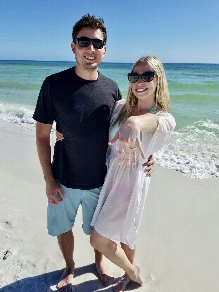 Brit_Newby's tweet photo. Forever looks good on us... and so does my new last name! 2.24.17 is one for the books! 💍💙 https://t.co/RXFfYXcWSK