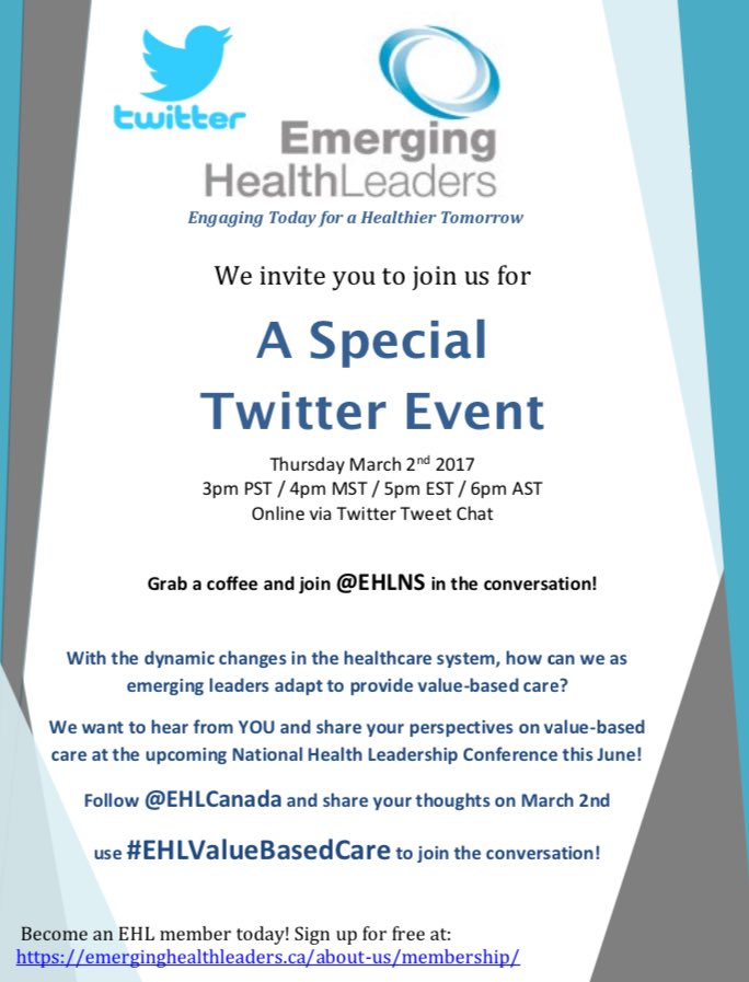 EHLNS's tweet photo. Join the conversation March 2nd @6pm! With @EHLCanada #EHLValueBasedCare @NHLC2017 https://t.co/qzxEUu02Ph