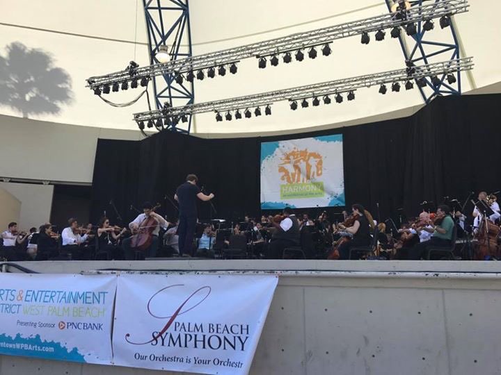 Here some pics from the rehearsal this morning for the matinee concert w @pbsymphony and #AmitPeled at the Meyer Amphitheater, WPalm Beach.