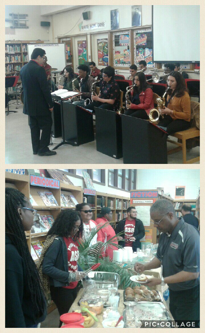 Great start to the Centennial HS WASC visit today. The CHS Jazz band was incredible and <a href="/asb_apache/">Centennial ASB</a> put on a nice spread! Go Apaches!