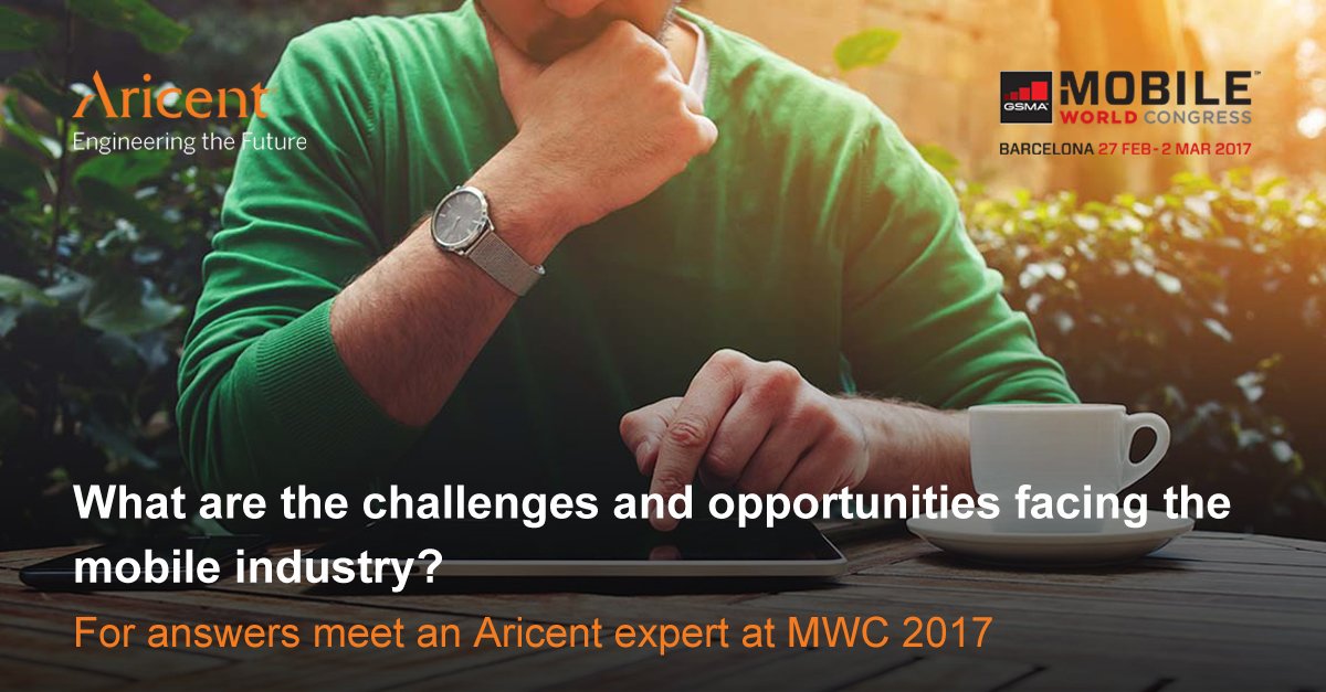 CapgeminiEngNA's tweet photo. Want to know more on the latest in technology at Aricent? Register to talk to our experts https://t.co/hVxkRs1N8f #MWC17 #connected #smart https://t.co/4ftTWHpcs6