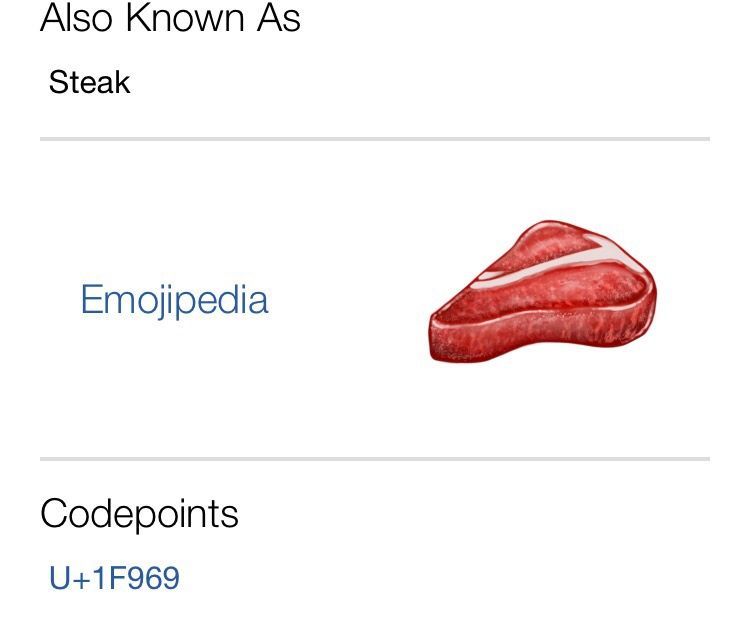 Emojipedia on Twitter "A steak emoji is planned for this year. No