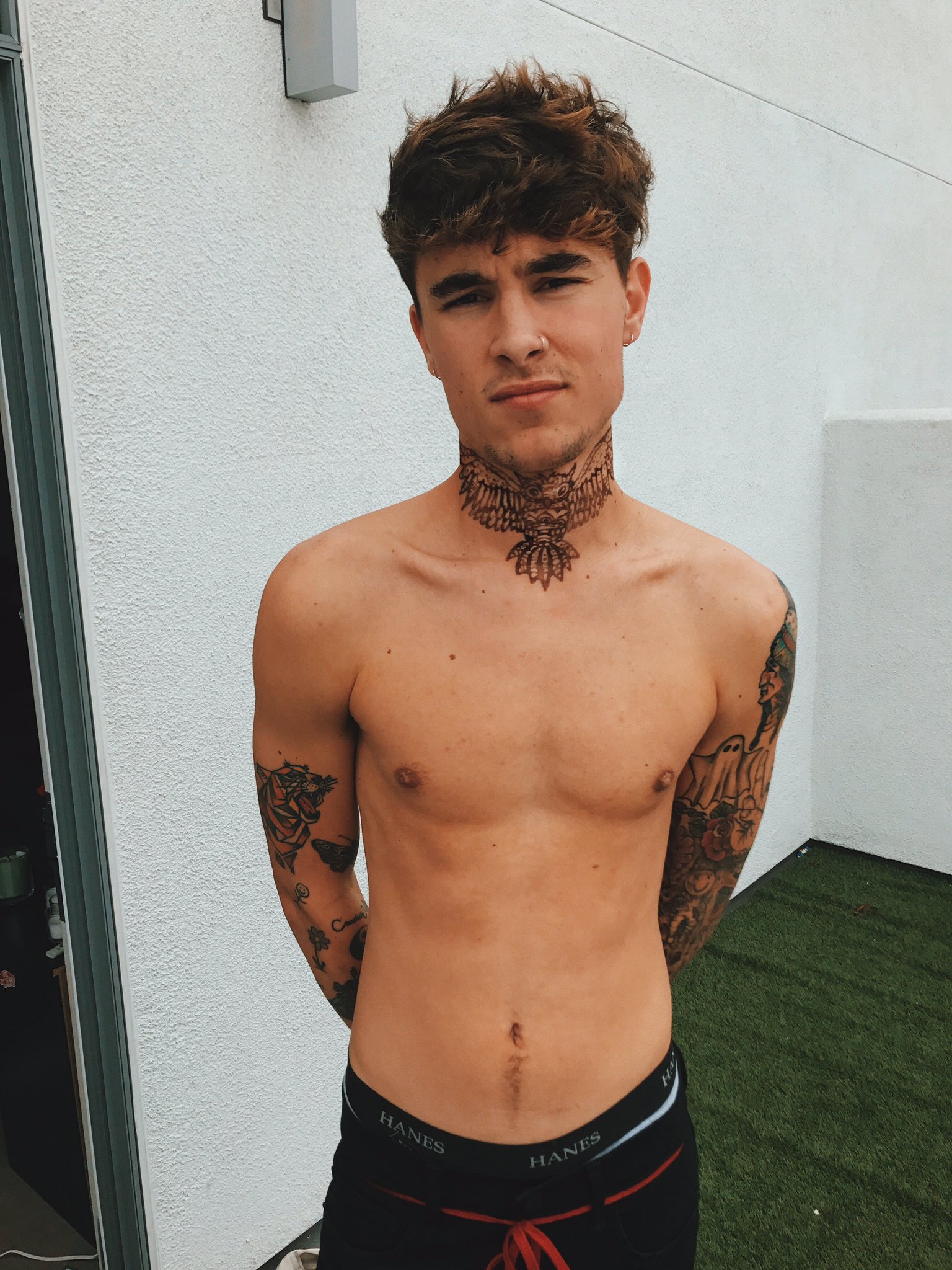 kian lawley on twitter quot finally got a neck tattoo https kian lawley on twitter quot finally got a neck tattoo https