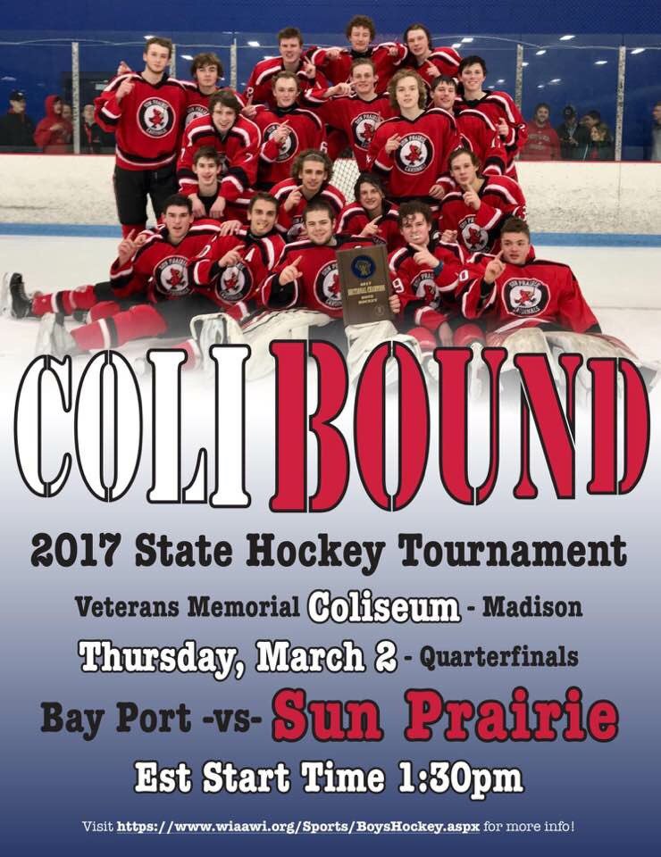 Theme is White-Out⚪️⚪️ shirts are being sold until tomorrow at noon! Tickets are $8 in the athletic office! See you there Cardinals 🏒