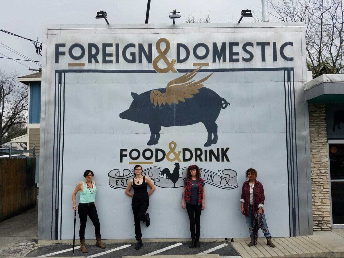 The Honeypot team pre-#bruiseviolet.