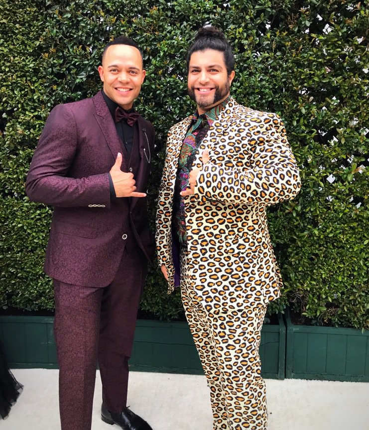 OneTrueMyth's tweet photo. Here at the #AcademyAwards with some friends, thanks @Opposuits for making it pop!
#JaiLife
#EPLife
#LiveFree
#AndMerrimentWasHadByAll https://t.co/api9ejX7Rs