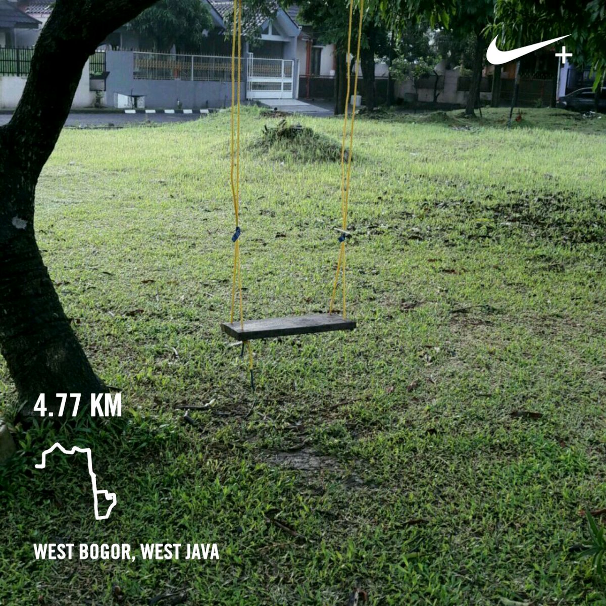 Ran 4.77 km with Nike⁠+ Run Club : alhamdulillah