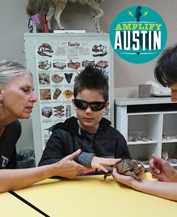 ABCTX1's tweet image. Because of you, blind students can get hands-on education. Help amplify more children's lives by donating to @ABCTX1 during #AmplifyATX.