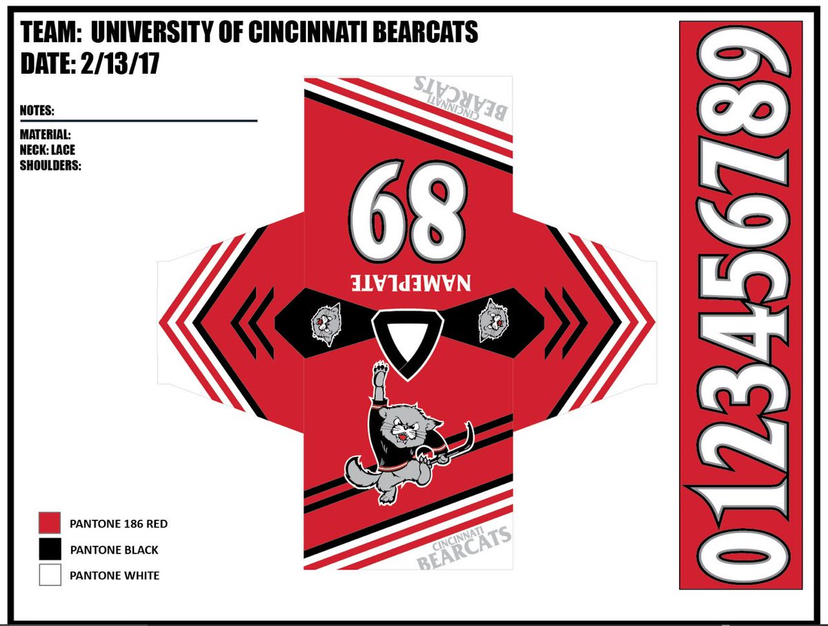 university of cincinnati hockey jersey