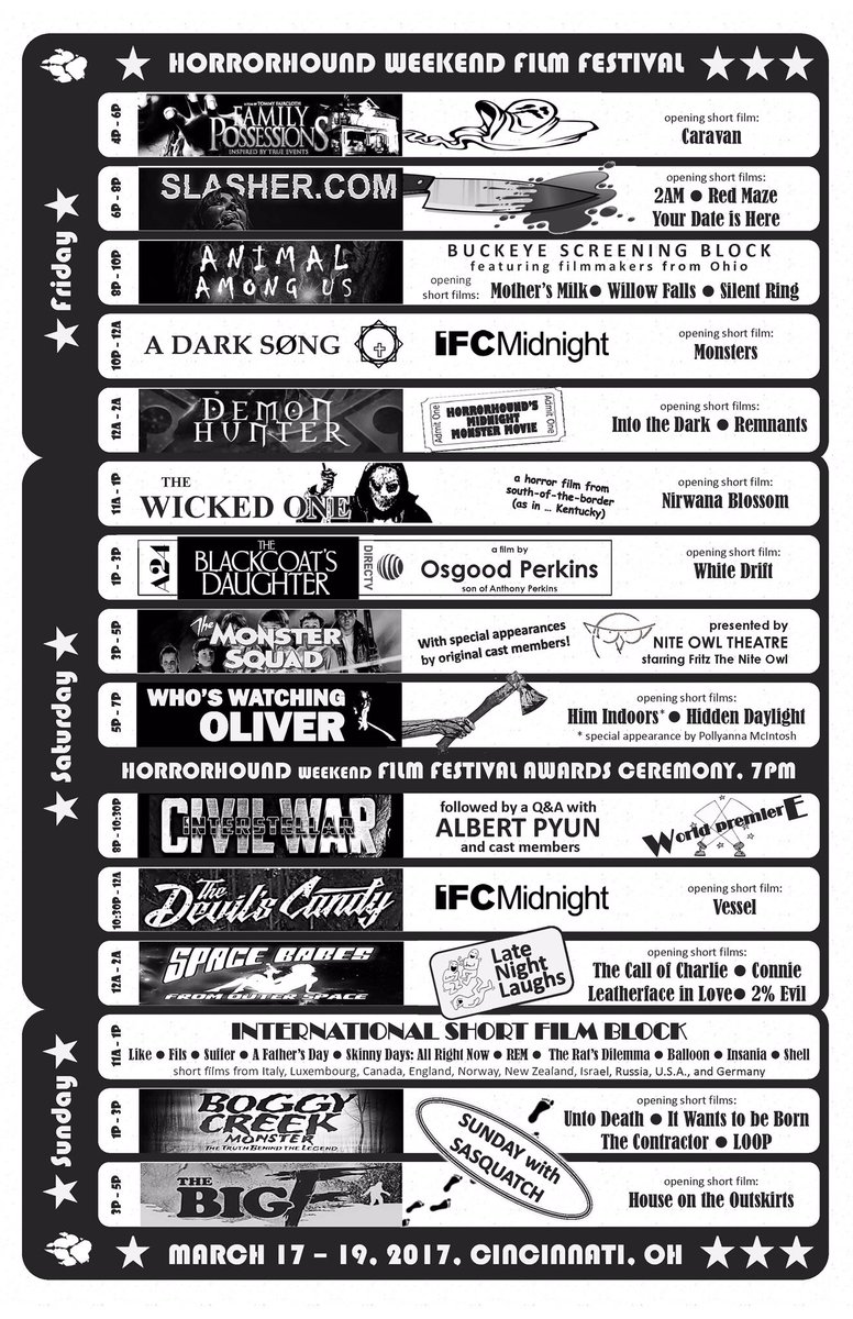 BonfireFilms's tweet image. Come see our #werewolf film #whitedrift at #horrorhoundweekend