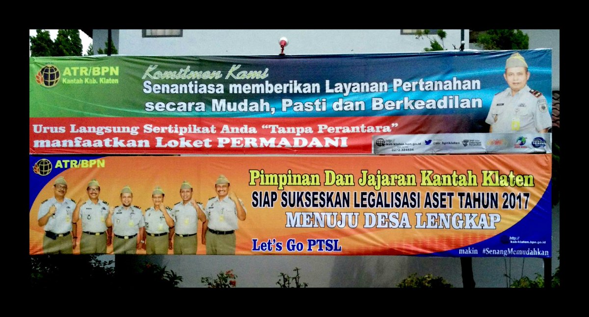 atr_bpnklaten's tweet photo. Selamat Pagi #klaten @humaskabklaten energi #SenangMemudahkan @atr_bpn siap Sukseskan #Prona2017 menuju Desa Lengkap Cc pak @ganjarpranowo https://t.co/VfkVvYaBKj