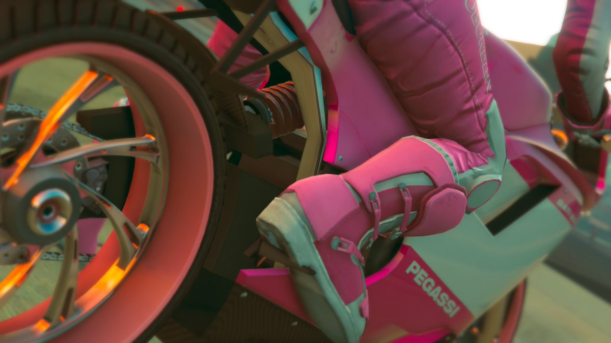 georgemspiggott's tweet photo. Hot off the press. #Bati #girl #g1Na #rides #pink. #GTA5 #GTAPhotoghrafers #RockstarEditor #Supervises #photography https://t.co/r6fGGcPPMJ