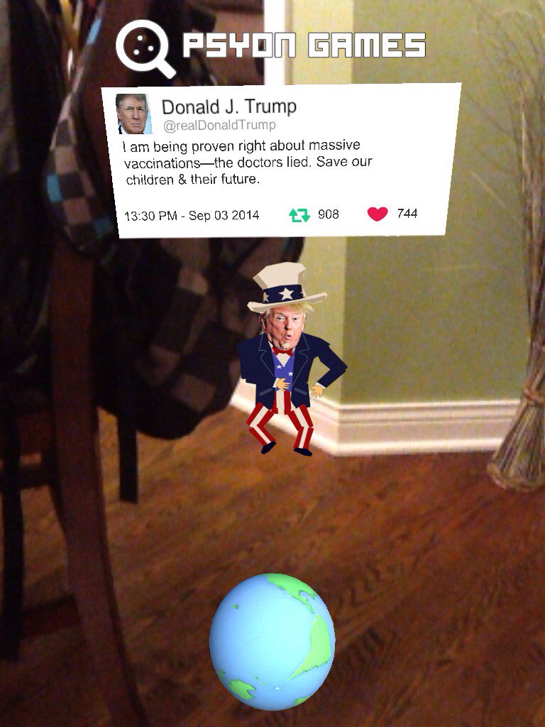 RobloxDevs45's tweet image. Help @psyon_games catch Trump and make science great again! #TrumpvsScience play this game called trump go!