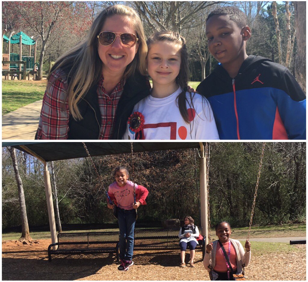 mmcmahone's tweet photo. Sundays are for birthday parties and swings! @IsonSpringsES #buildingcommunity #buildingculture https://t.co/SgI7ii52DW