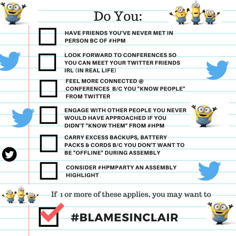 Pallimed's tweet image. Obviously not @ctsinclair here. If you&apos;ve felt personal impact of #hpm community, take a moment to #BlameSinclair. Thank You! #hpm17 @AAHPM