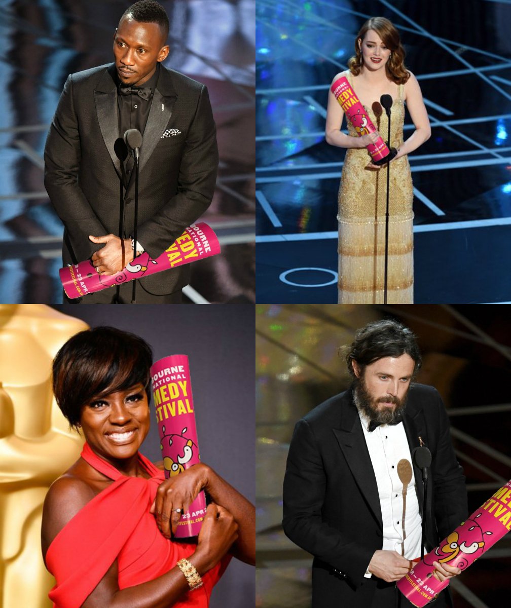 micomfestival's tweet photo. And now they receive their real prizes... #micf #getwiththeprogram #comedyiseverywhere #Oscars https://t.co/q2JYSeEjNR