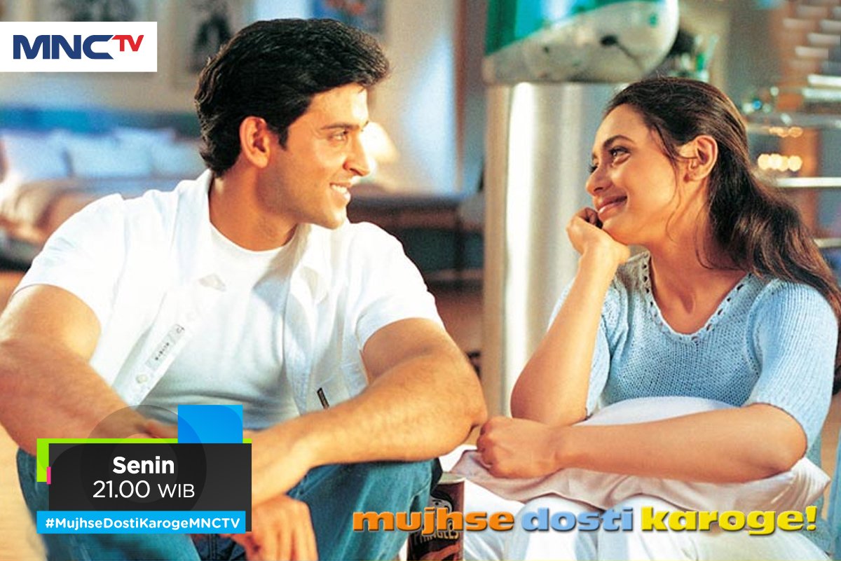 Siapa yang dipilih Raj sebenarnya? Malam ini, cinta segitiga Hrithik Roshan akan menemani malammu dalam #MujhseDostiKarogeMNCTV pkl 21:00