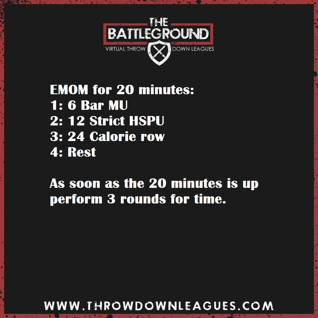 Weekday Practice Battle 27.02.17 - Let us know if you hit it! Scale as needed. #thebattleground #weekdaybattle #crossfit