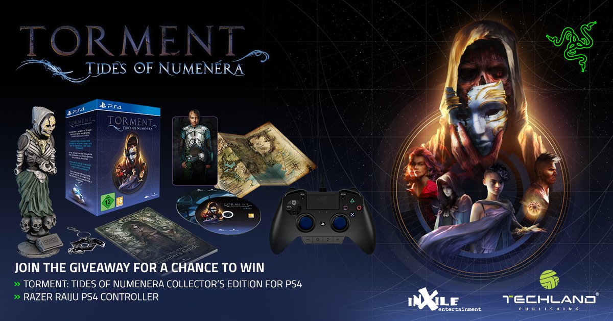 R L Z 3 R Celebrate The Impending Release Of Torment Tides Of Numenera And Score A Ps4 Collector S Edition And A Razer Raiju T Co Knwhfpagwu T Co Cfbvpsc5lk