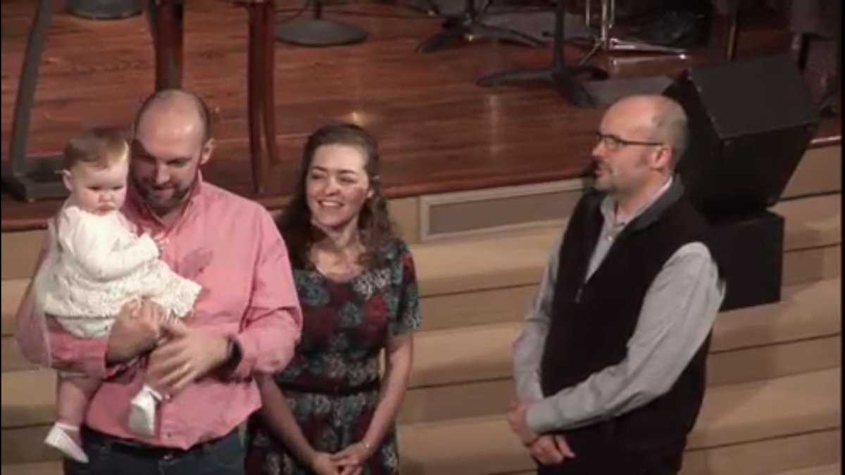 TulsaFBC's tweet photo. Two baby dedications and a baptism make for a pretty spectacular morning! #ScenesfromSunday https://t.co/RrjHEm9c8j