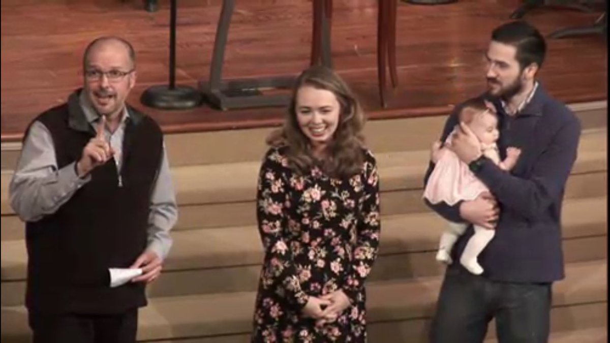 TulsaFBC's tweet photo. Two baby dedications and a baptism make for a pretty spectacular morning! #ScenesfromSunday https://t.co/RrjHEm9c8j