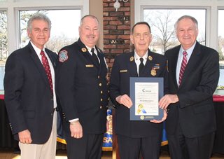 NCComptroller's tweet photo. Honored to recognize & congratulate #DavidWeinstein, outgoing president of NassauCountyNY Fire Chiefs Council & incoming Pres TonyTripp https://t.co/INiloQliGC