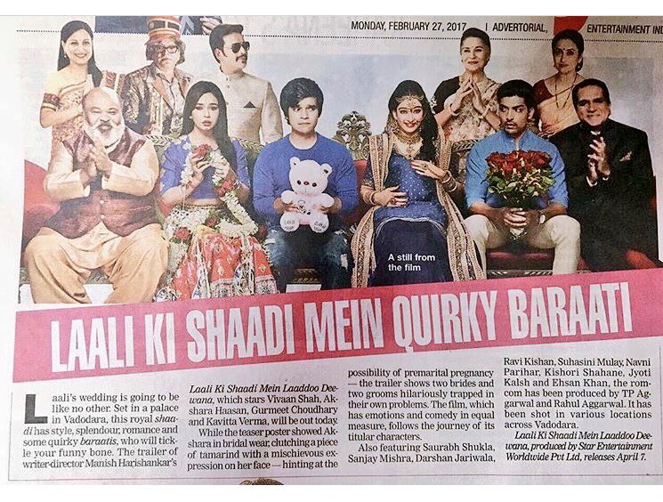imdebina's tweet photo. Good luck my handsome for the trailer launch today. The perfect prince VEER of #laalikishaadimeinladdoodeewana 😍 @gurruchoudhary https://t.co/D6SxYl5gzr
