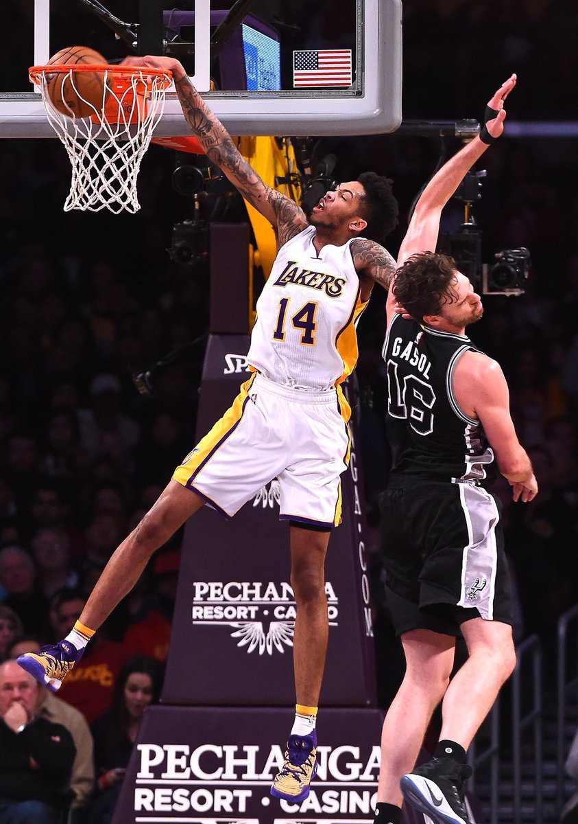 KicksOnCourt_'s tweet photo. A closer look at the adidas Crazy Explosive Low @Lakers PE worn by @B_Ingram13 vs. San Antonio https://t.co/PMpYTyWAxS
