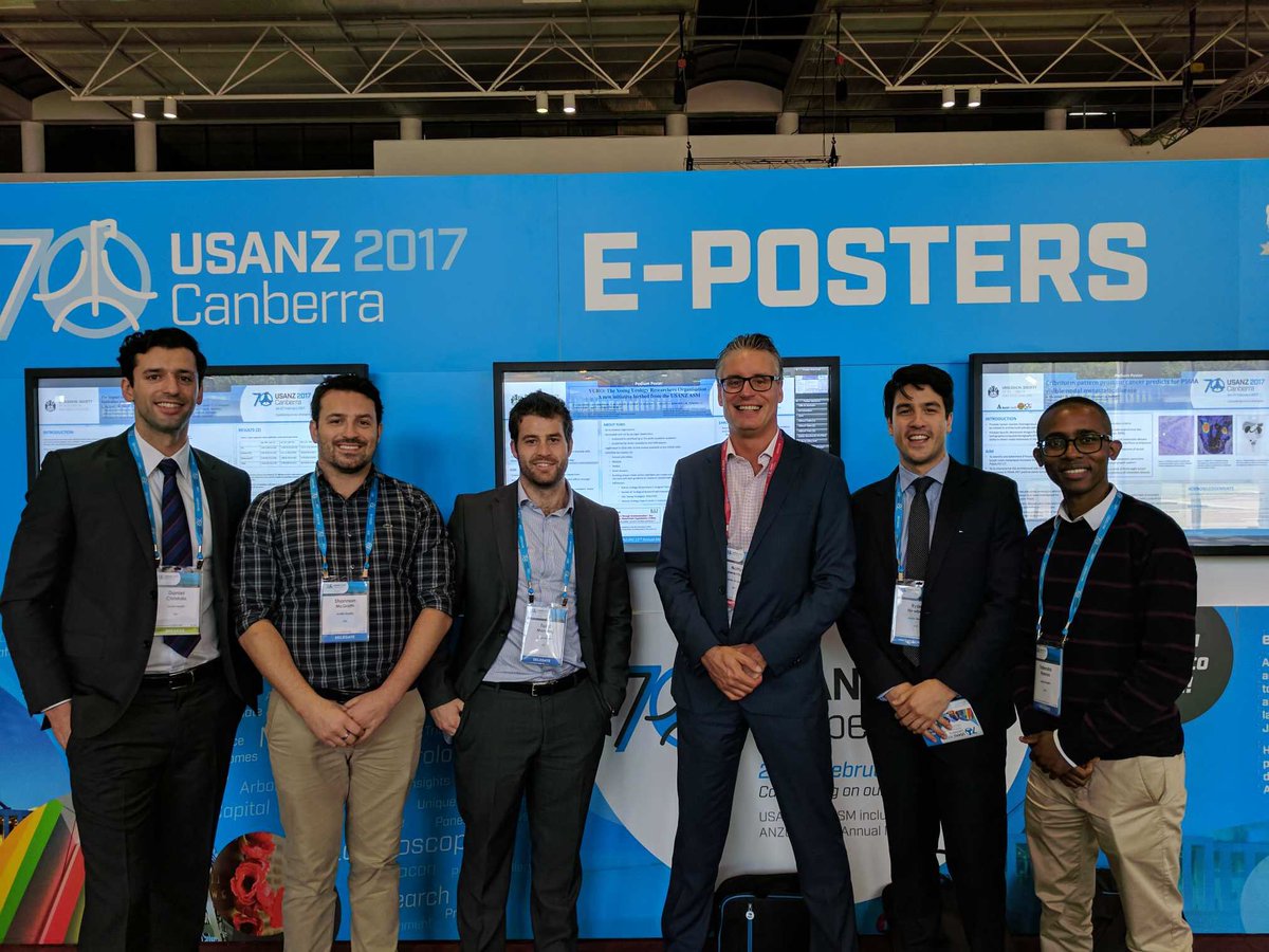 Some of the <a href="/AustinUrology/">Austin Urology</a> team with <a href="/lawrentschuk/">Nathan Lawrentschuk</a> at #usanz17 strong <a href="/Austin_Health/">Austin Health</a> representation by researchers 👏well done all!