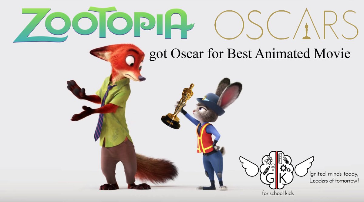 KidsGk's tweet photo. oscars 2017 #zootopia #Oscars https://t.co/25PSyDkw5g