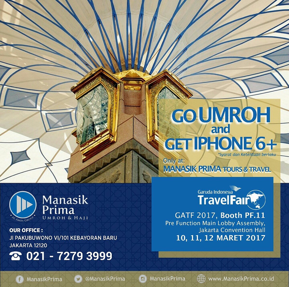 AlAminTours's tweet photo. #PromoUmroh #ManasikPrima #AlAminGroup #GATF2017
Datang ya! πππ https://t.co/x5AQW6wv4t