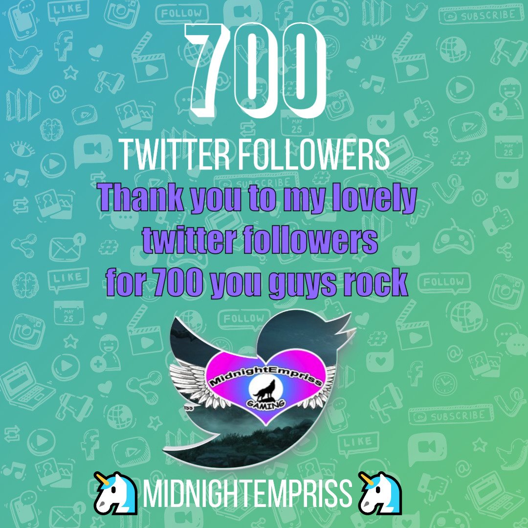 MidnightEmpriss's tweet photo. thank you 2 my #twitter followers for 700 u guys rock BTW I may be losing @EpoxyTV wail I find a new MCN #Byefreedom https://t.co/RohwX0hLIa