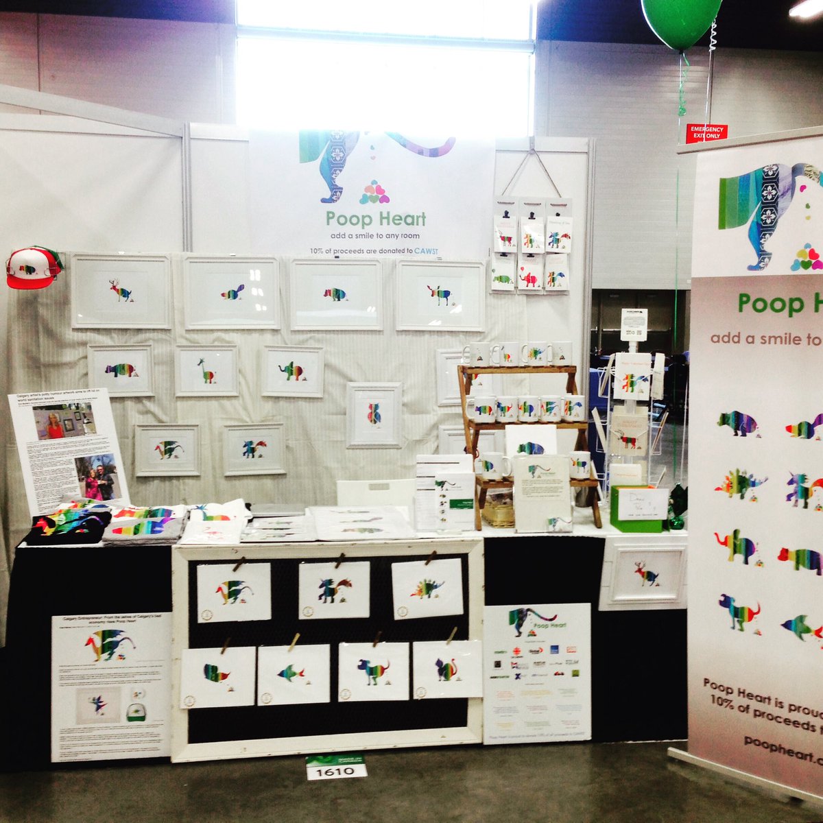 poopsheart's tweet photo. #abgiftfair swing by #PoopHeart booth 1610! Don't miss out on amazing #canada150 #bday show specials! #giftsoflaughter #sanitation @cawst https://t.co/HTuMJ4nKeP