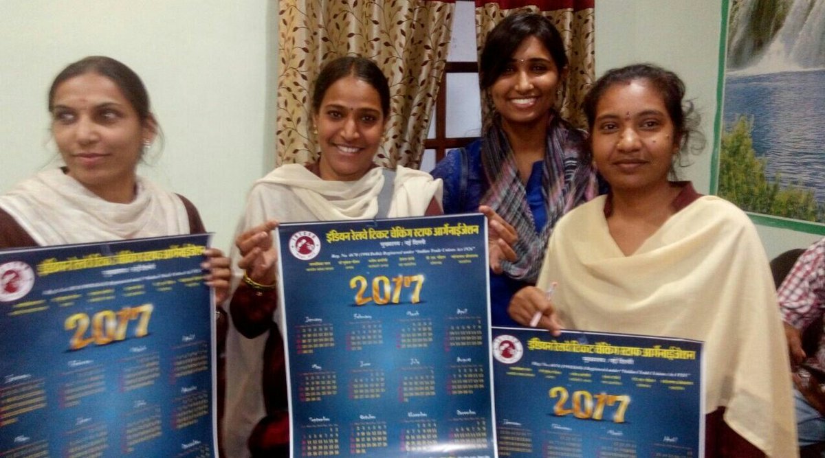 IRTCSOSALEM's tweet photo. IRTCSO Calendar launch by Ladies wing of IRTCSO Guntkal South Central Railway... https://t.co/wxNO5oHIYs
