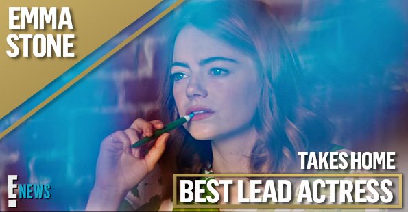 enews's tweet photo. Here’s to the ones who dream! Emma Stone wins Best Actress at the #Oscars for La La Land: https://t.co/n1ufUbRt7i https://t.co/oO4scib9ZP
