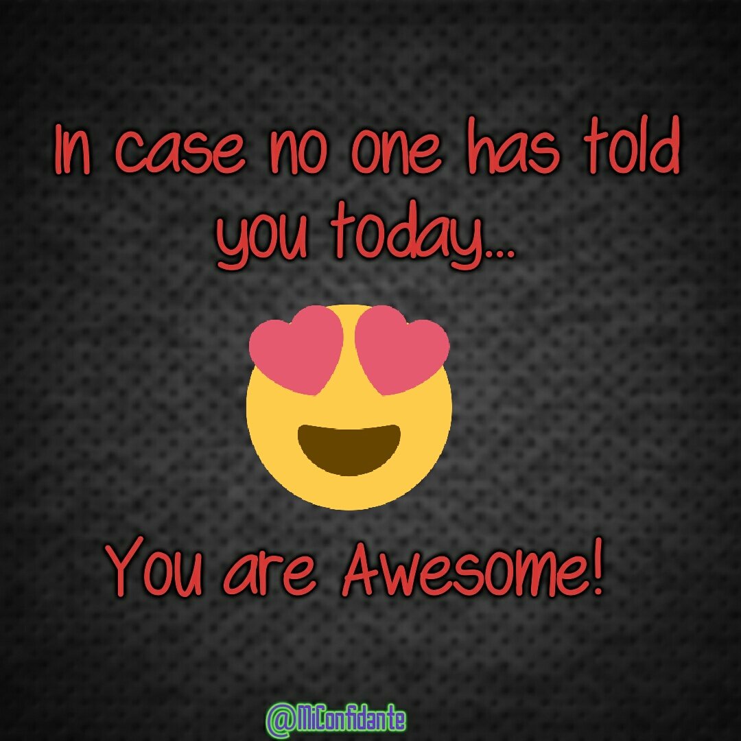 MiConfidante's tweet photo. #HappyDaily #Awesome #Miconfidante #spreadingsmiles
Make someone smile today by sharing this with them! https://t.co/xUCh2qSp1X
