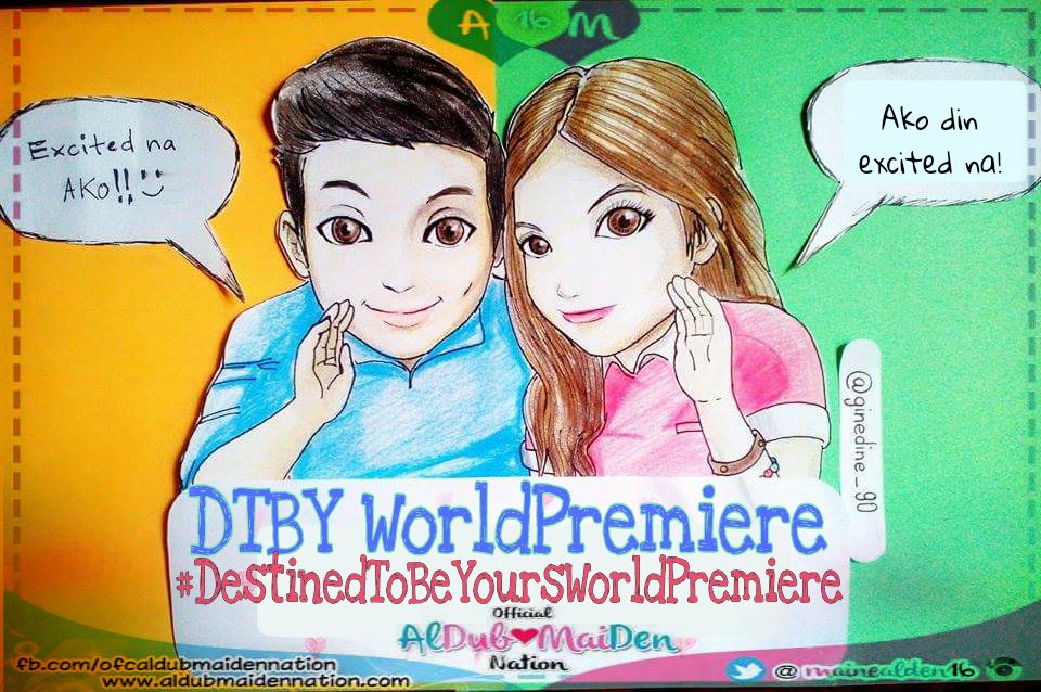 MaineAlden16's tweet photo. Kami din po excited naaaaa!!!

@aldenrichards02 @mainedcm @GMADestinedToBe @EatBulaga 

DTBY WorldPremiere
#DestinedToBeYoursWorldPremiere https://t.co/PRpUr0P4Lo