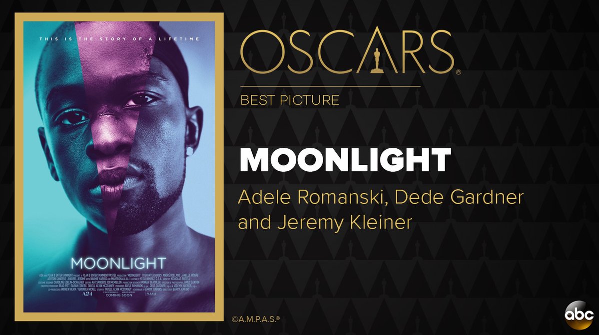 World News Tonight On Twitter Breaking Update Following Incorrect Announcement Moonlight Has Won Best Picture At The Oscars Https T Co A9v0zgeryv Https T Co Zmjllkuvik