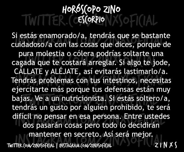 zinos__'s tweet photo. #HoróscopoZino #Escorpio 
PARTE I, II &amp; III. https://t.co/xRlhWjpOYd
