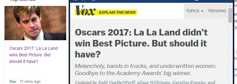 CalvinNortonNZ's tweet photo. When you want to edit your article as little as possible #oops #oscars https://t.co/LySj0lbkOI