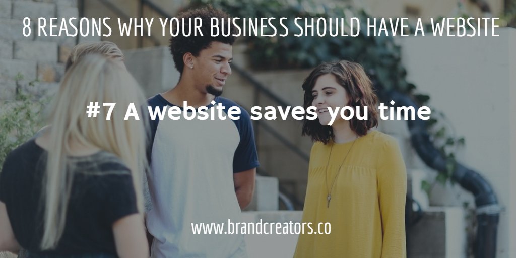 Brand_Creators's tweet photo. Why waste it on repeating, again and again, on telling your customers about your business info if you can simply put it on your website? https://t.co/SGQuLWxdrF