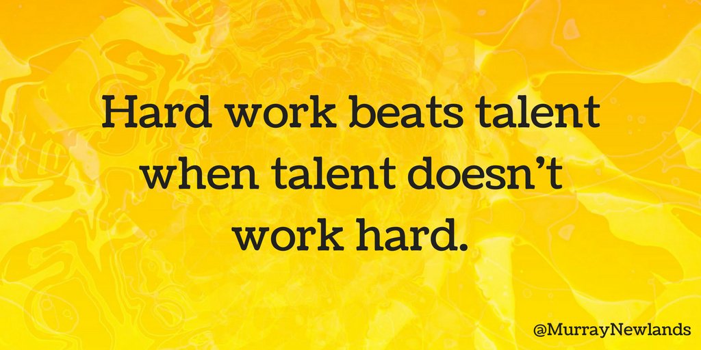 MurrayNewlands's tweet image. Hard work beats talent when talent doesn't work hard. #Motivation #Work #Bootstrapping #Inspiration