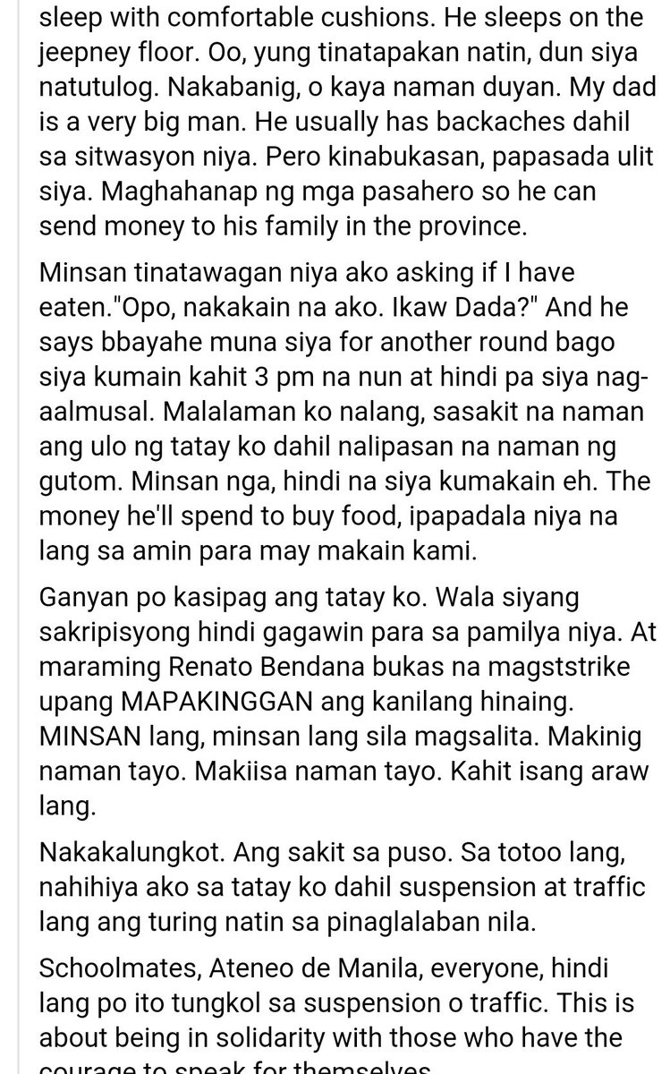 venzie's tweet photo. READ: A student writes about why we should support the jeepney strike https://t.co/EM6gV0kKjL