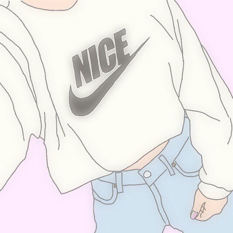 Naissance Cloner Egocentrique Nike イラスト 可愛い Luimeme Immersion Craie